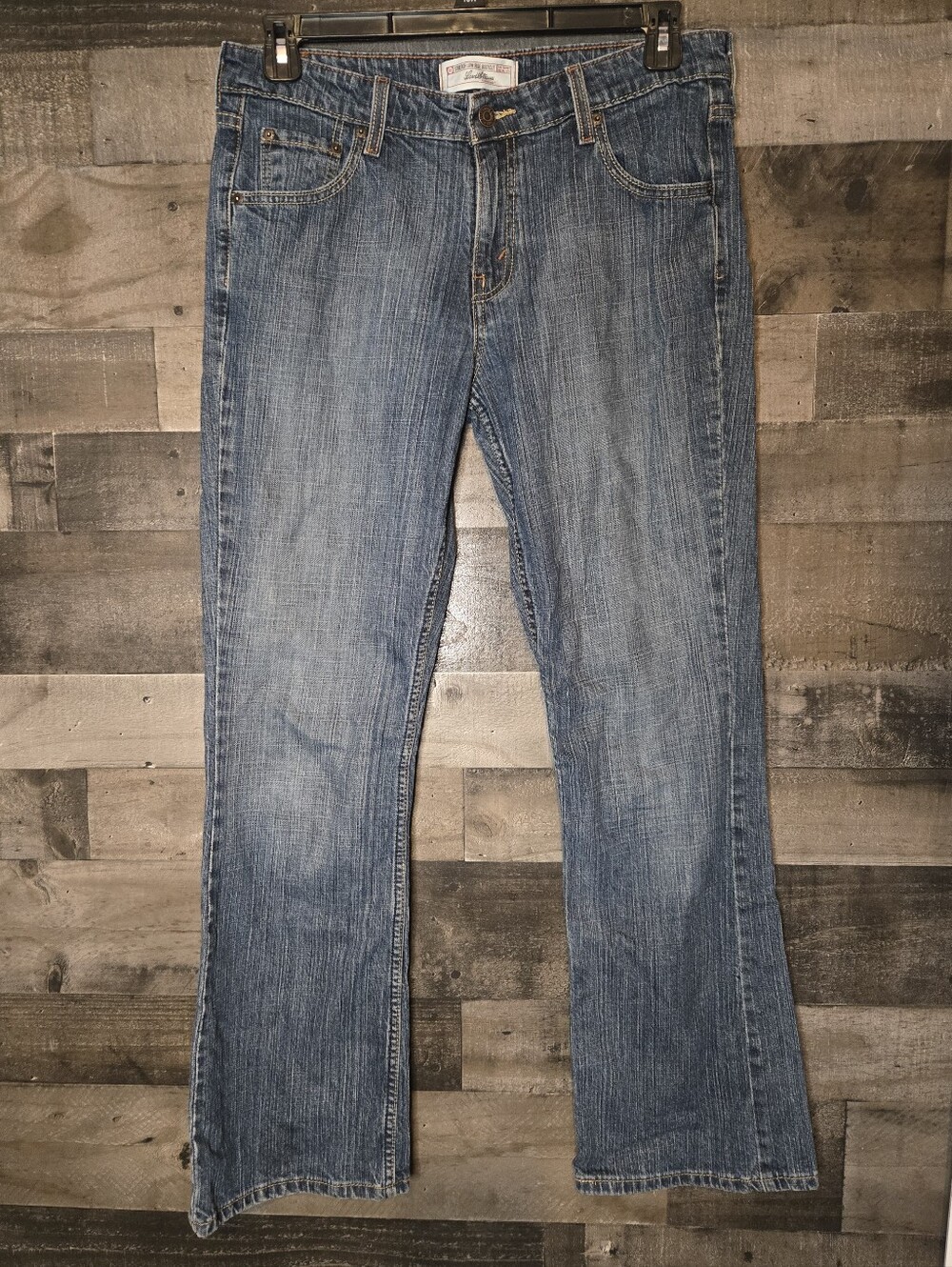 Levi's Dark Blue Stretch Low Rise Bootcut Jeans